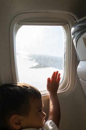 Kid travelingの写真素材