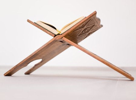 Koran on traditional tableの写真素材