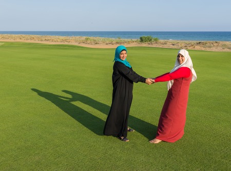 Muslim Arabic young womanの写真素材
