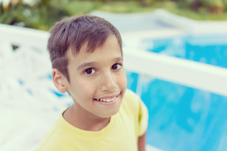 Enjoying childhood at summer vacationの写真素材