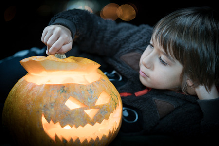 Halloween pumpkinの写真素材