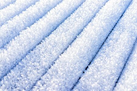 Snow design lines in cold winter backgroundの写真素材