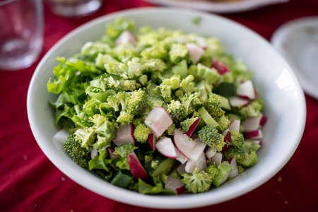 Preparing delicious food at home close upの写真素材