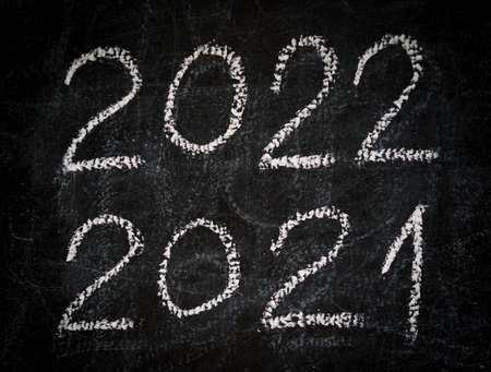 2022 happy new year start soon with loveの写真素材