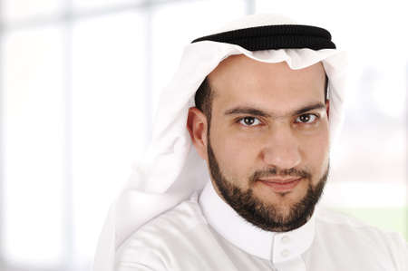Modern arabic businessman inside. high quality photoの写真素材