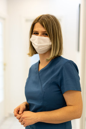 Female doctors in hospital , high quality photoの写真素材