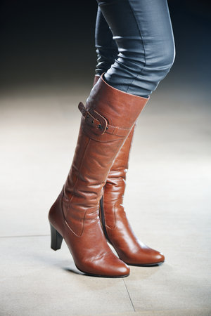 Fashionable shoe and bags leather productsの写真素材