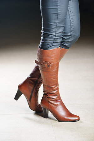 Fashionable shoe and bags leather productsの写真素材