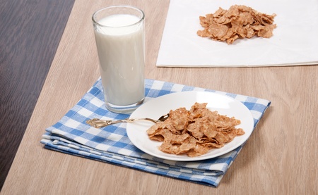 composition of milk and flocksの写真素材