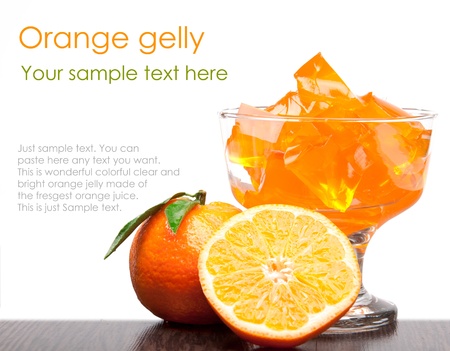 Orange jellyの写真素材