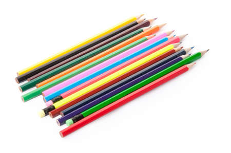 color pencils isolated on a whiteの写真素材