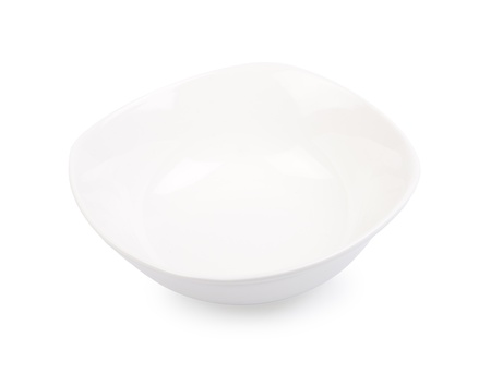 porcelain plate isolated on whiteの写真素材