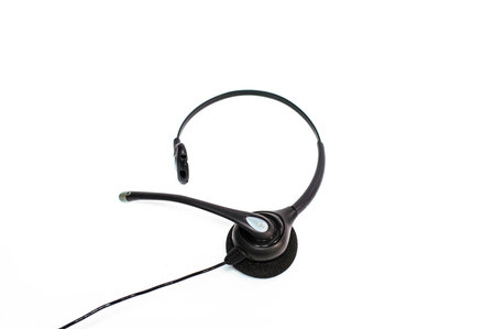 Headphone for support or serviceの写真素材