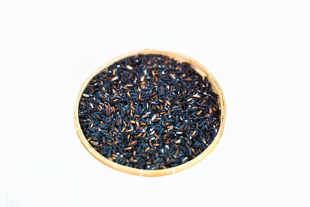 background black riceの写真素材