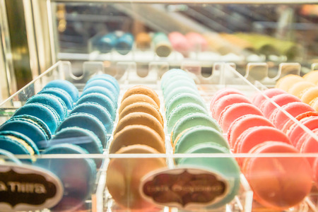 macarons backgroundの写真素材