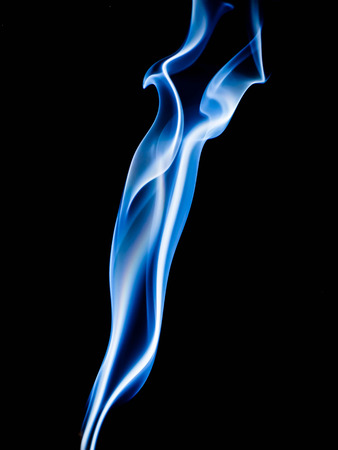 smoke on black backgroundの写真素材