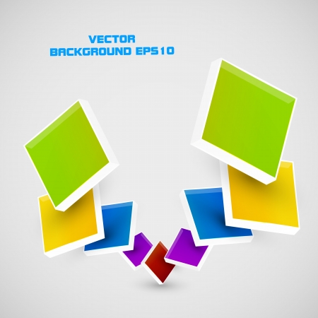 color cubesのイラスト素材