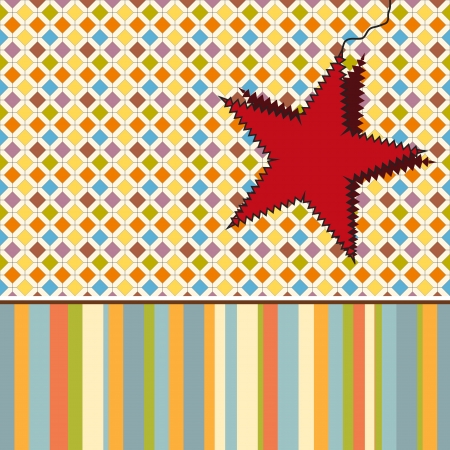 Merry Christmas retro backgroundのイラスト素材