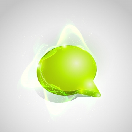 Colorful speech bubble with reflection のイラスト素材