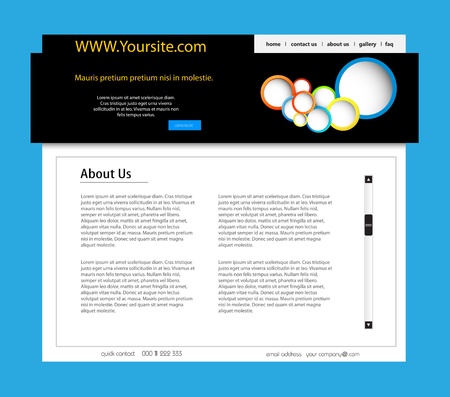 Web Design Modern Website のイラスト素材