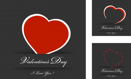 vector valentines day card のイラスト素材