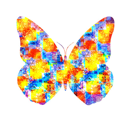 abstract butterfly, easy all editableのイラスト素材