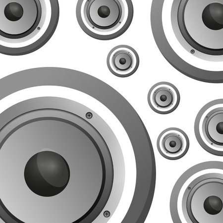 speaker poster designのイラスト素材
