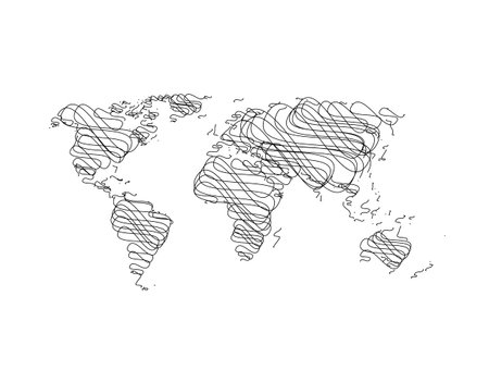 Hand sketch World Map