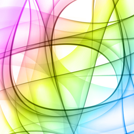 Colorful smooth lines vector background easy editableのイラスト素材