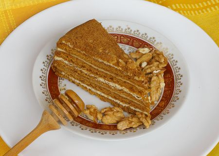 Honey cake の写真素材