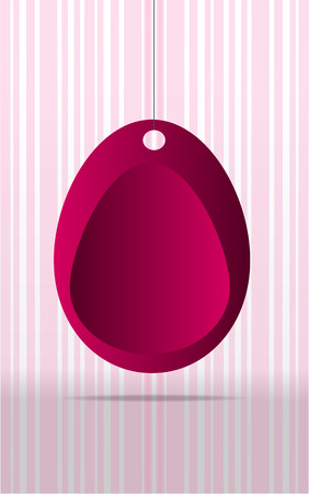 Pink easter background with eggのイラスト素材