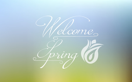 Welcome springのイラスト素材