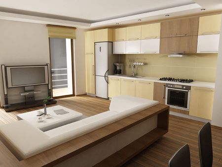 Modern apartmentの写真素材