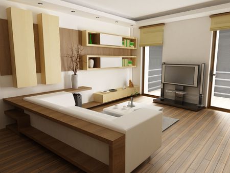 Modern living-roomの写真素材