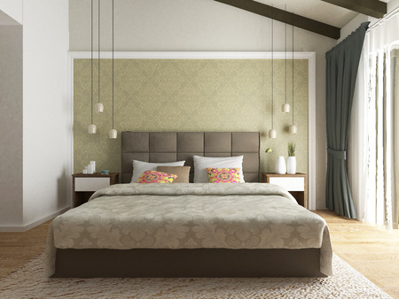 modern bedroom interiorの写真素材