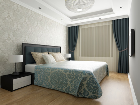 modern bedroom interiorの写真素材