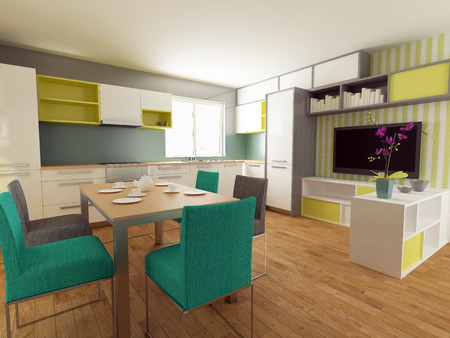 modern living room interiorの写真素材