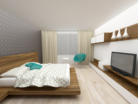 modern bedroom interiorの写真素材