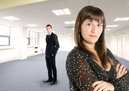 a couple that grows in the business world by selling housesの写真素材