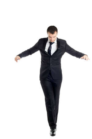 attractive young guy in a suit and tie, posingの写真素材