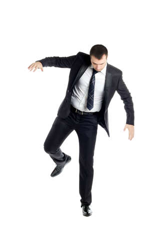 attractive young guy in a suit and tie, posingの写真素材