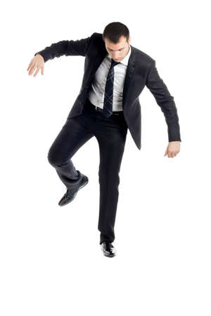 attractive young guy in a suit and tie, posingの写真素材