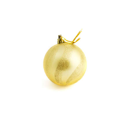 Christmas golden ball to put the Christmas treeの写真素材