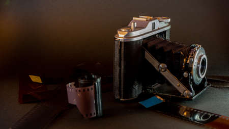 photographic camera of the 50sの写真素材