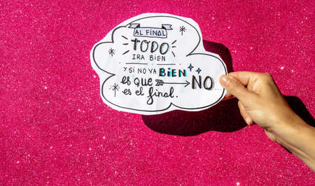 sign with philosophical phraseの写真素材