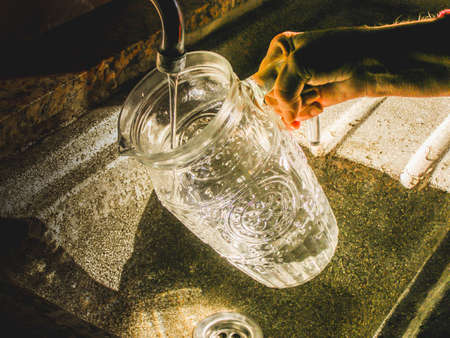 flowing waterの写真素材