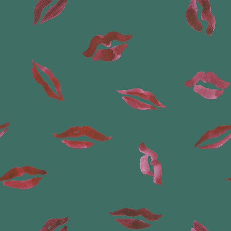 Seamless hand drawn watercolor floral ikat background. Pattern  for textile, ceramics, fabric, print, cards, wrappingの写真素材