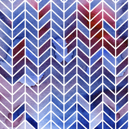 Seamless watercolour 60s retro ribs pattern for textile, fabric, ceramic, craft, wrappingの写真素材
