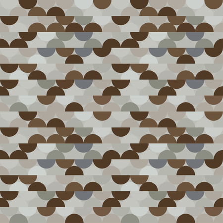 Seamless vector halves rounds colourful metal pattern for textile, fabric, wrapping, craft, ceramicの写真素材