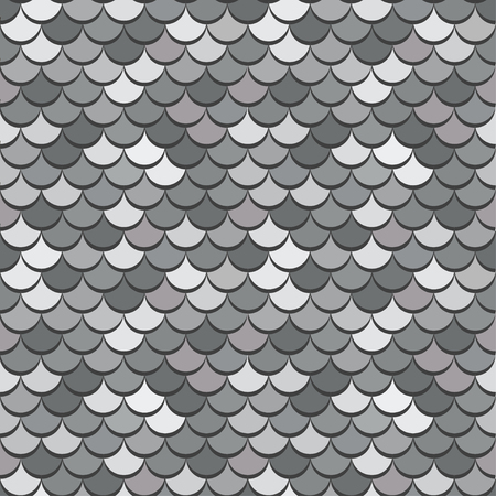 Paper scales seamless vector squama silver stickers pattern for fabric, textile, wrapping, craft, seramicのイラスト素材